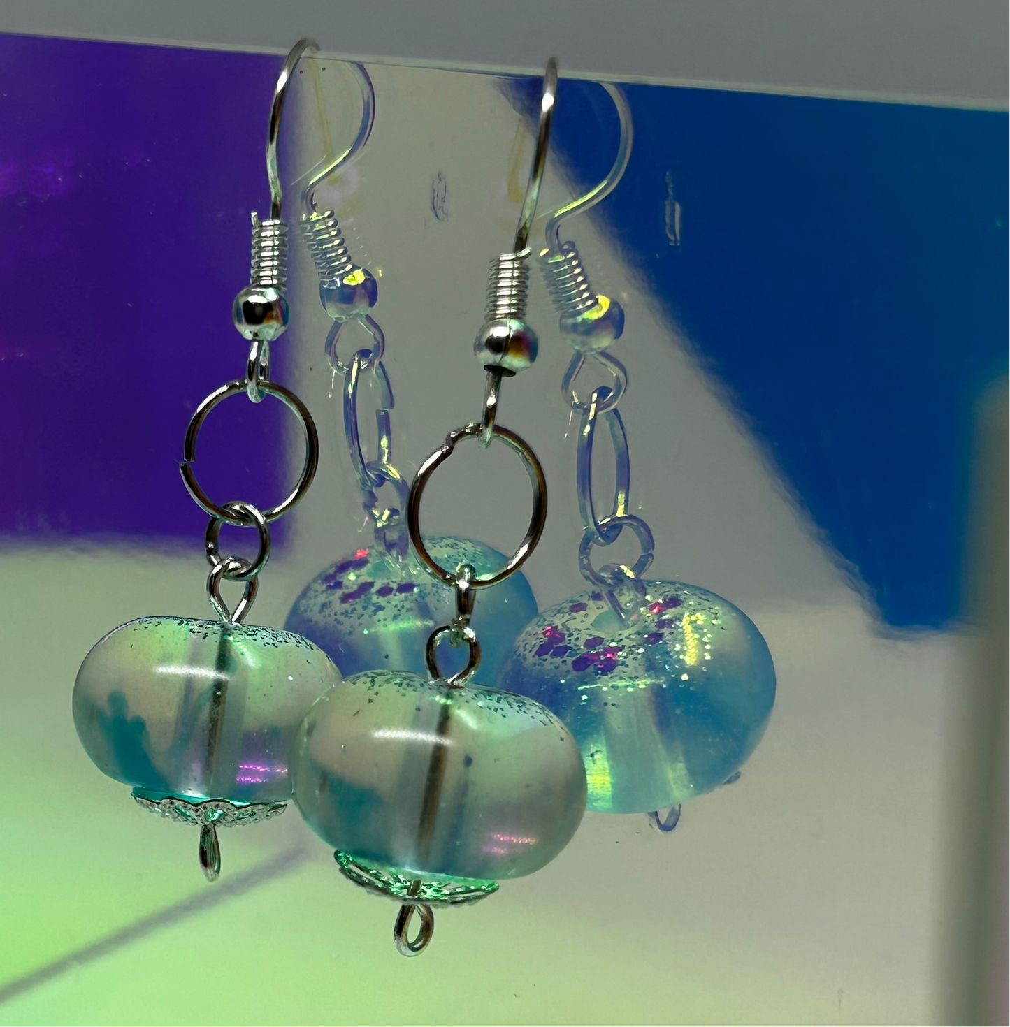 Blue Mist Drops | Small Earrings