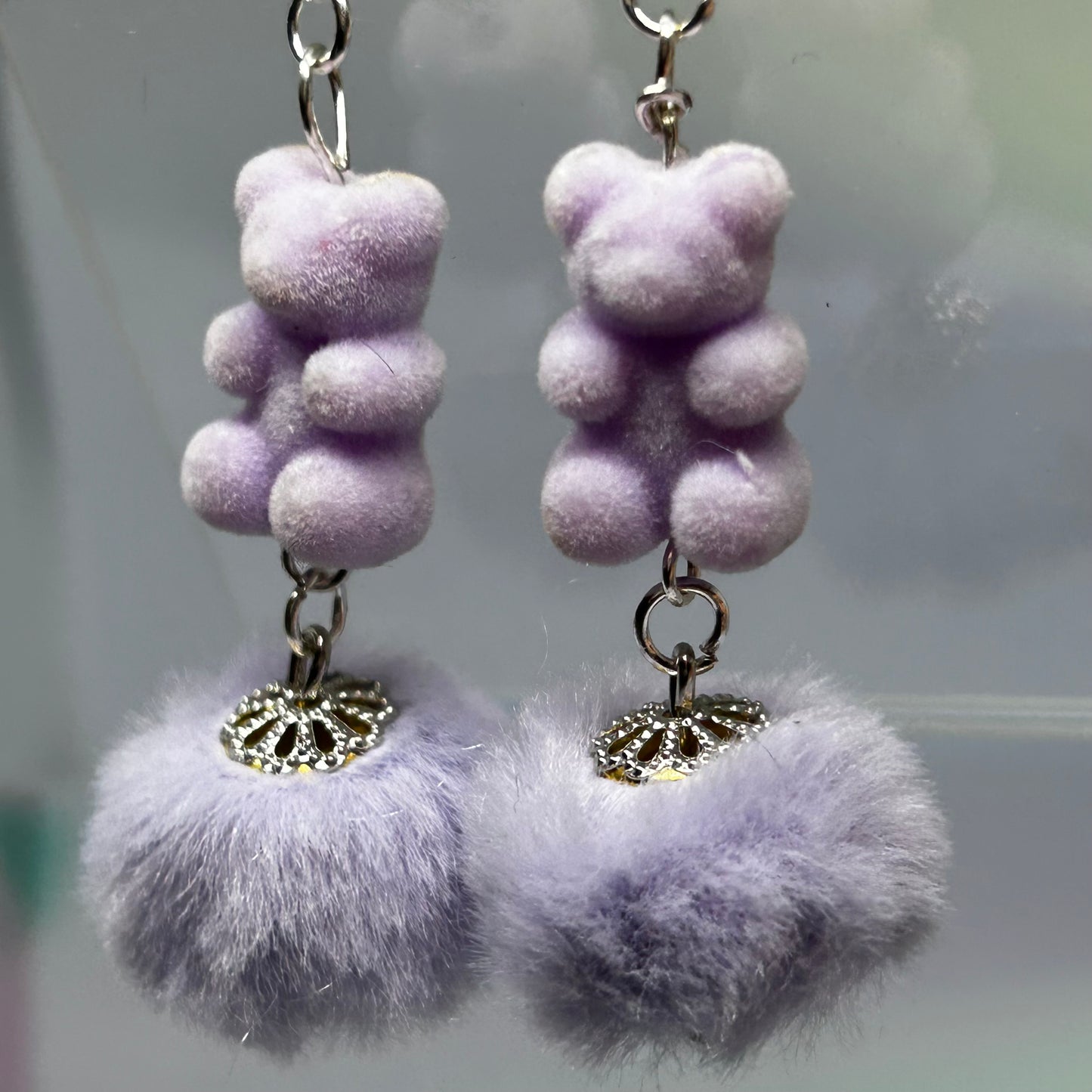 Lavender Bears | Small Earrings